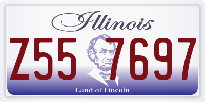 IL license plate Z557697