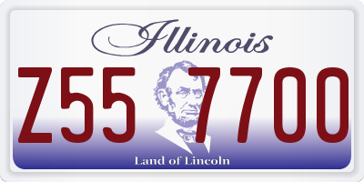 IL license plate Z557700