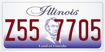 IL license plate Z557705