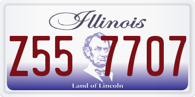 IL license plate Z557707