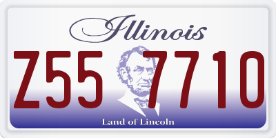 IL license plate Z557710