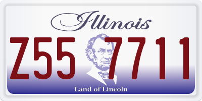 IL license plate Z557711
