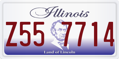 IL license plate Z557714