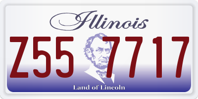IL license plate Z557717
