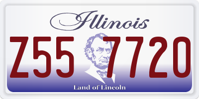 IL license plate Z557720