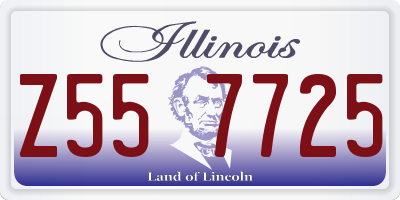 IL license plate Z557725