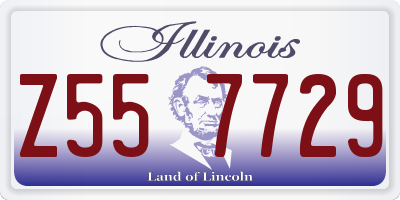 IL license plate Z557729