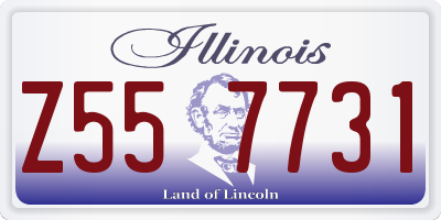 IL license plate Z557731