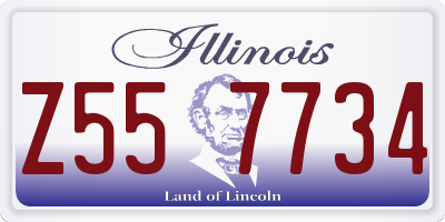 IL license plate Z557734