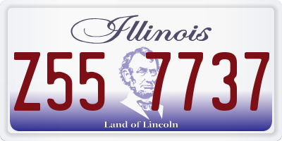 IL license plate Z557737