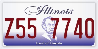 IL license plate Z557740