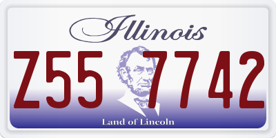 IL license plate Z557742