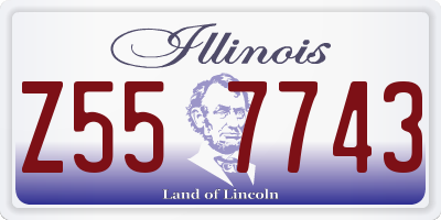 IL license plate Z557743