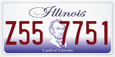 IL license plate Z557751