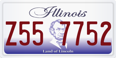 IL license plate Z557752