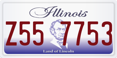 IL license plate Z557753
