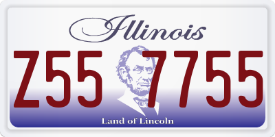 IL license plate Z557755