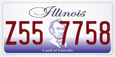 IL license plate Z557758