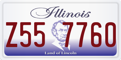 IL license plate Z557760