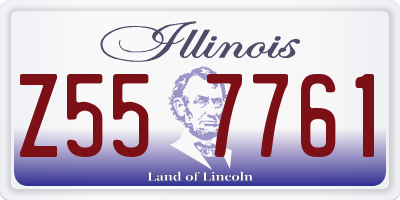 IL license plate Z557761