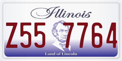 IL license plate Z557764