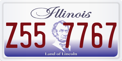 IL license plate Z557767