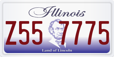 IL license plate Z557775