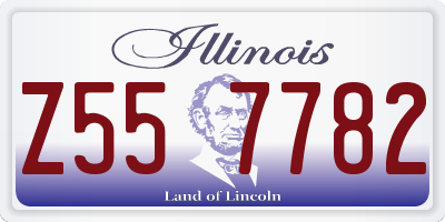IL license plate Z557782