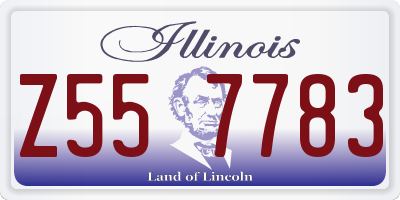 IL license plate Z557783