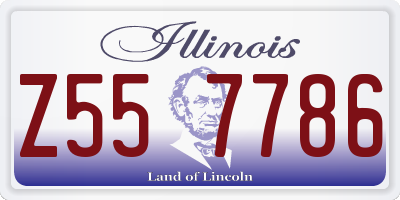 IL license plate Z557786