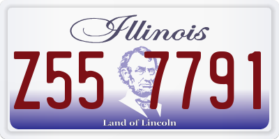 IL license plate Z557791