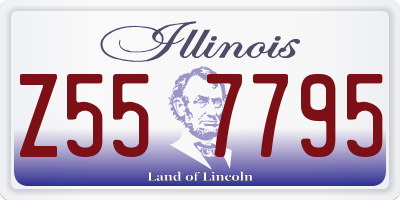 IL license plate Z557795