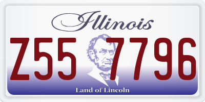 IL license plate Z557796