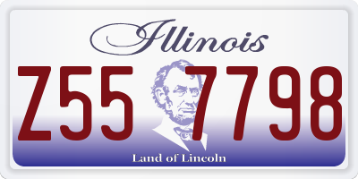 IL license plate Z557798
