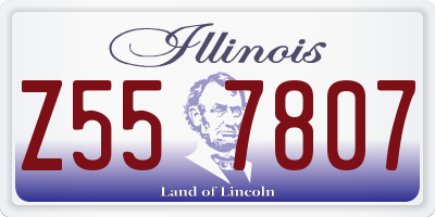 IL license plate Z557807