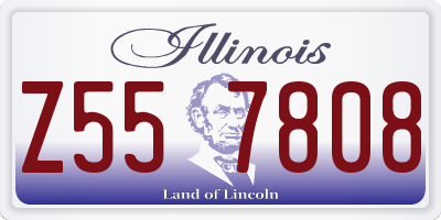 IL license plate Z557808