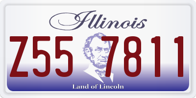 IL license plate Z557811