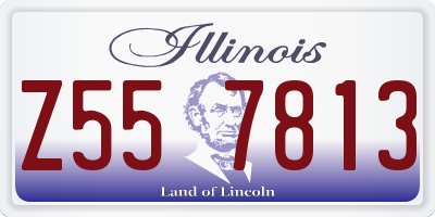 IL license plate Z557813