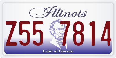 IL license plate Z557814