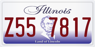 IL license plate Z557817