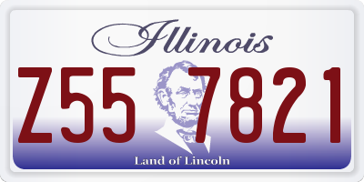 IL license plate Z557821