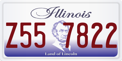 IL license plate Z557822