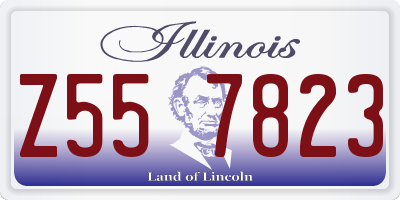 IL license plate Z557823