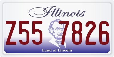 IL license plate Z557826
