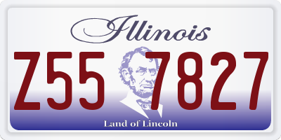 IL license plate Z557827