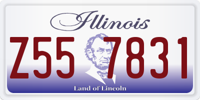 IL license plate Z557831