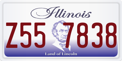 IL license plate Z557838