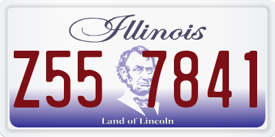 IL license plate Z557841