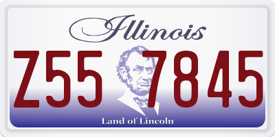 IL license plate Z557845