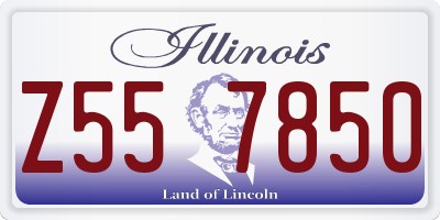 IL license plate Z557850